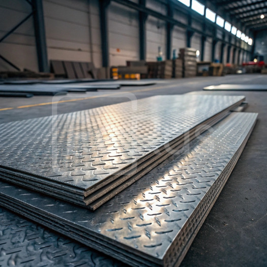 Лист алюминиевый рифленый дуэт 1,5х1000 мм 1105 ТУ 1-801-20-2008