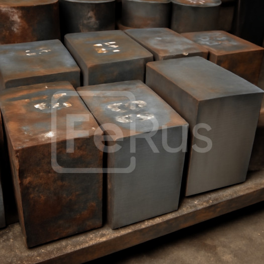 Поковка стальная гладкая квадратного сечения 498х100 мм 34ХН1М ГОСТ 7829-70